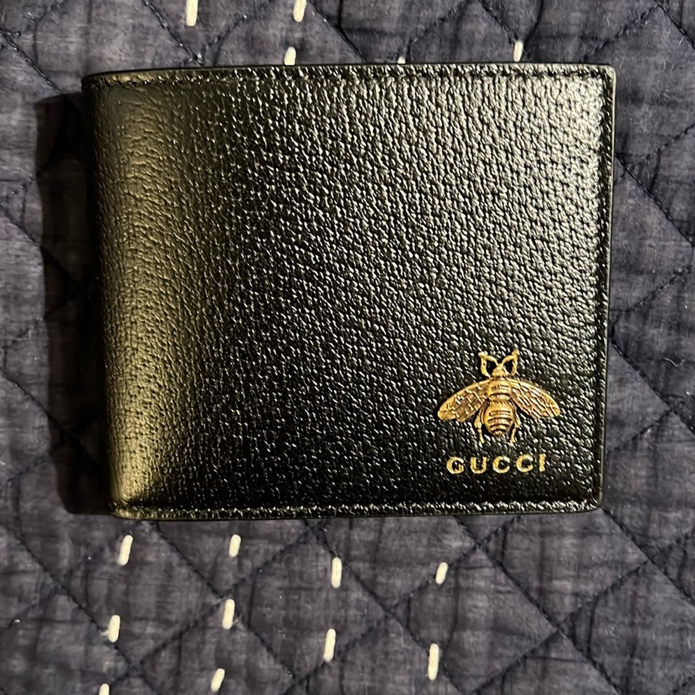 GUCCI ANIMALIER LEATHER WALLET